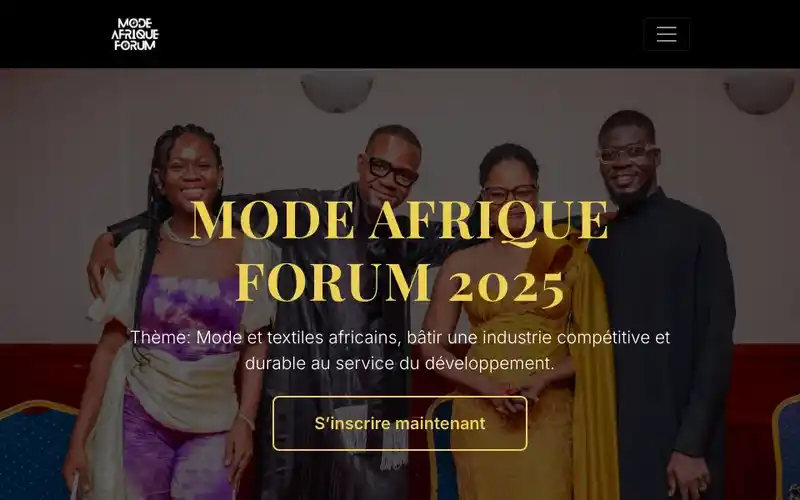 Site web vitrine Mode Afrique Forum